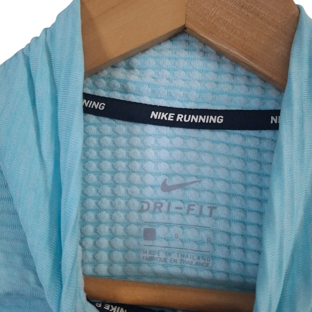 Nike Running Dri-FIT Element Half Zip Pullover Blue Womens Large